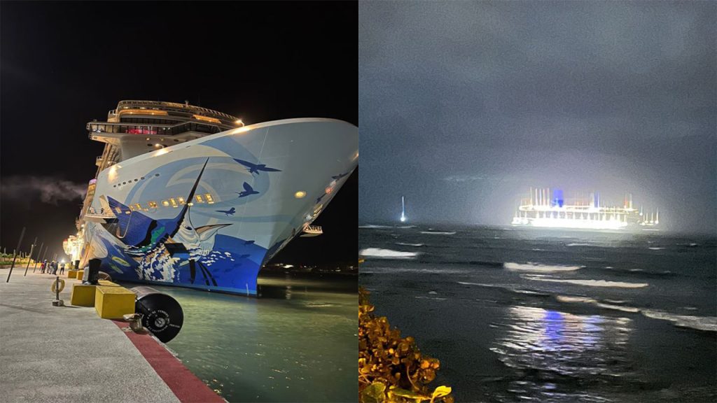 A Norwegian cruise ship ran aground in the Dominican Republic