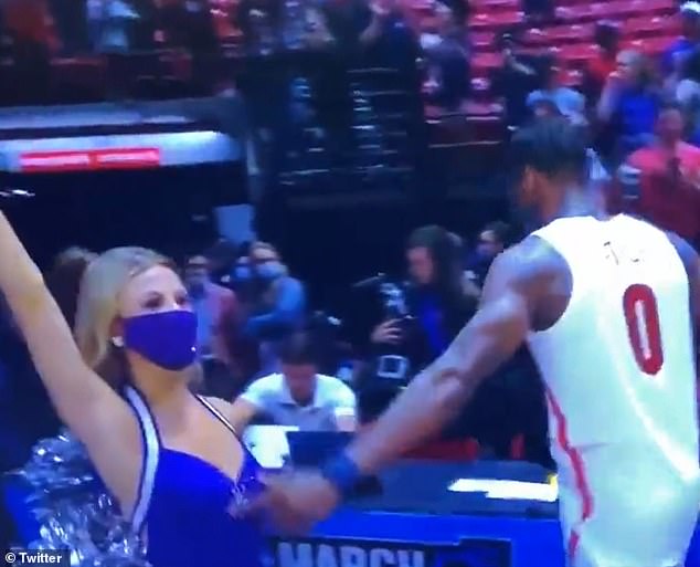 Officials at the University of Arizona and TCU were reportedly in contact after Wildcats star guard Benedict Mathurin tapped a fan's chest on Sunday.