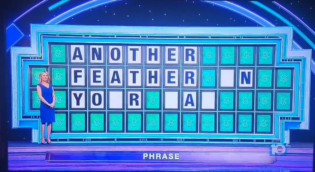 'Wheel of Fortune' contestants on 'The Feather in Your Hat' Moment