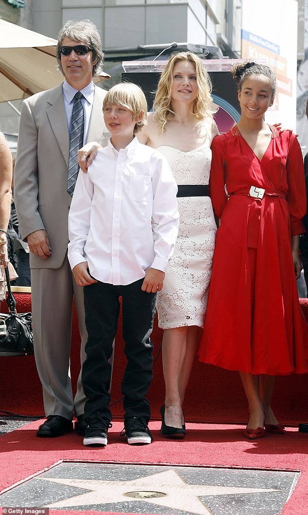 Scary Moments: Pfeiffer was photographed in 2007 with her husband and two children, Claudia and John
