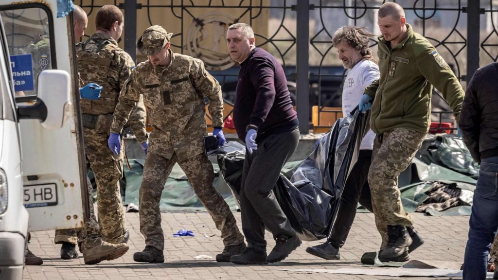 Russia-Ukraine Live Updates: At least 39 killed, 87 injured in attack on Ukrainian train station