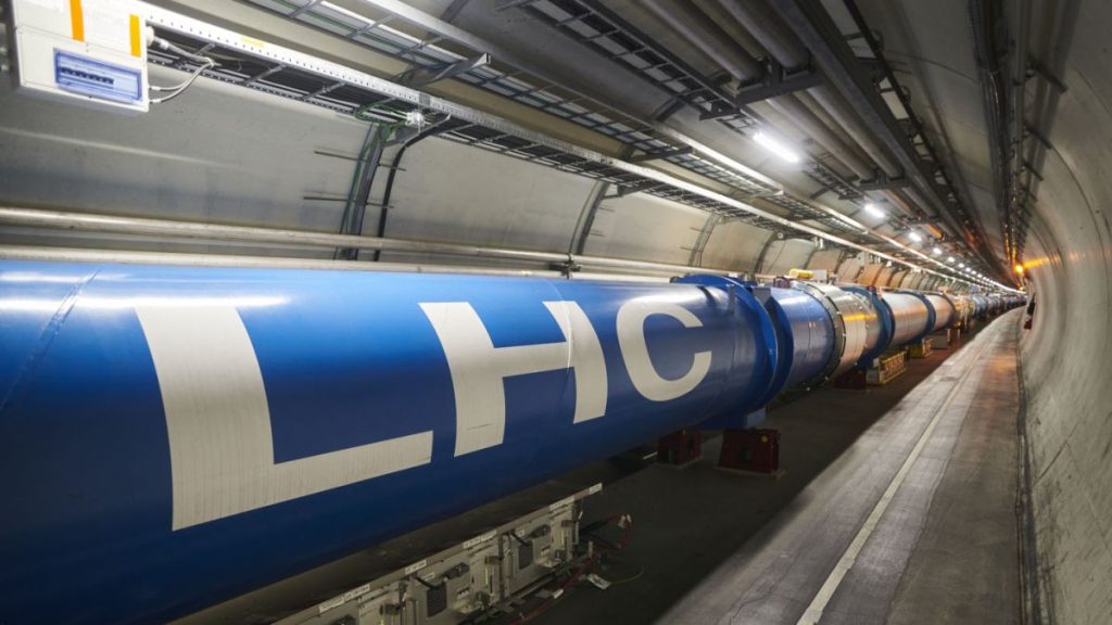 The Large Hadron Collider breaks the world record for acceleration of protons