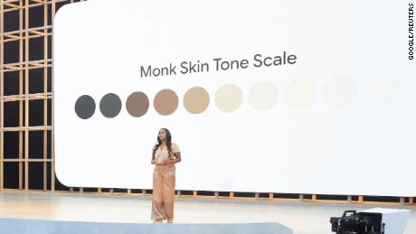 Google will use monk skin tone to train its AI products to recognize a wider range of skin.